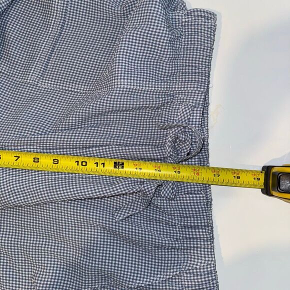 dRA Los Angeles Fog Blue Gingham Parachute Pants | Medium | Anthropologie - Picture 13 of 14